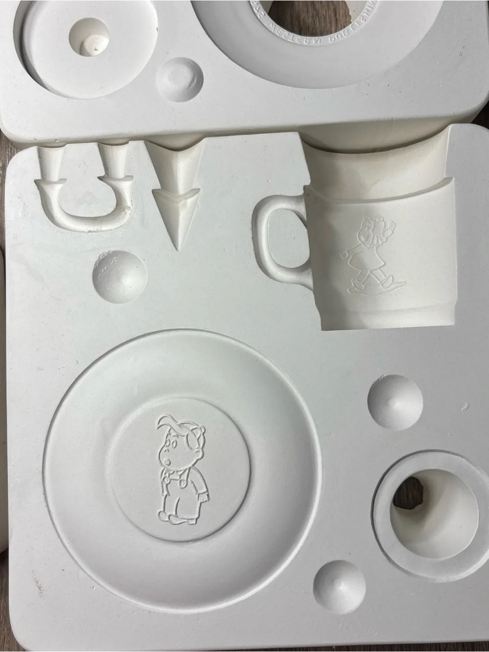 Vintage Ceramic Mold Duncan 1975 Little Lulu Set Of 3  Molds